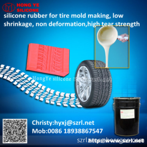 Platinum silicone rubber for radial tyre mould
